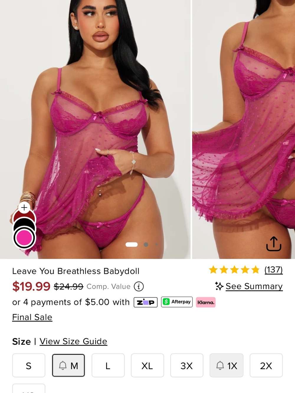 Lingerie Babydoll